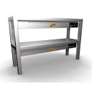 COMBISTEEL - Étagère chauffante en céramique 2 niveaux 1000
