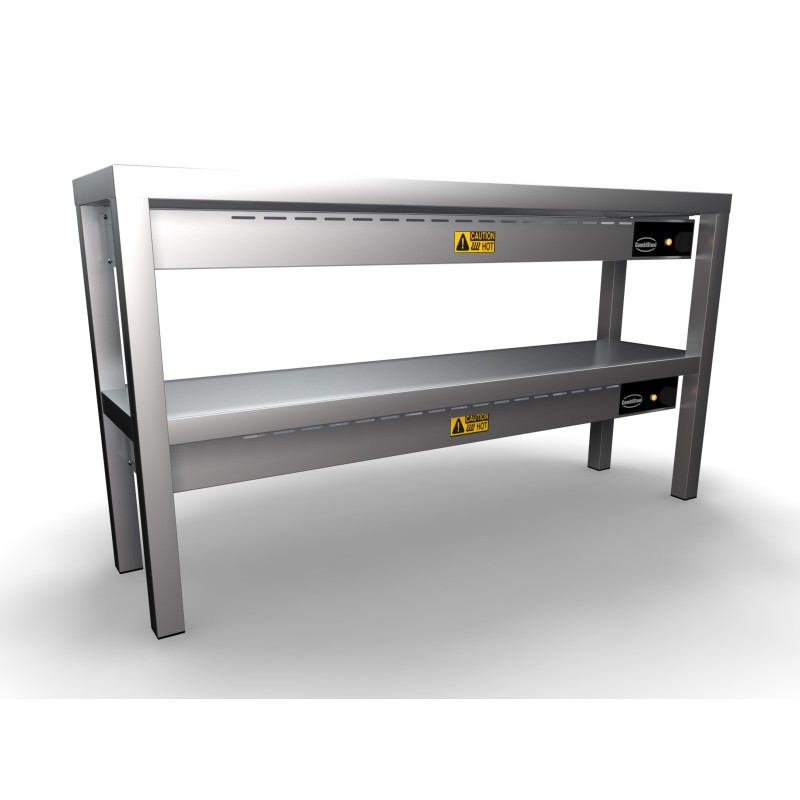 COMBISTEEL - Étagère chauffante en céramique 2 niveaux 1200