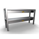 COMBISTEEL - Étagère chauffante en céramique 2 niveaux 1200