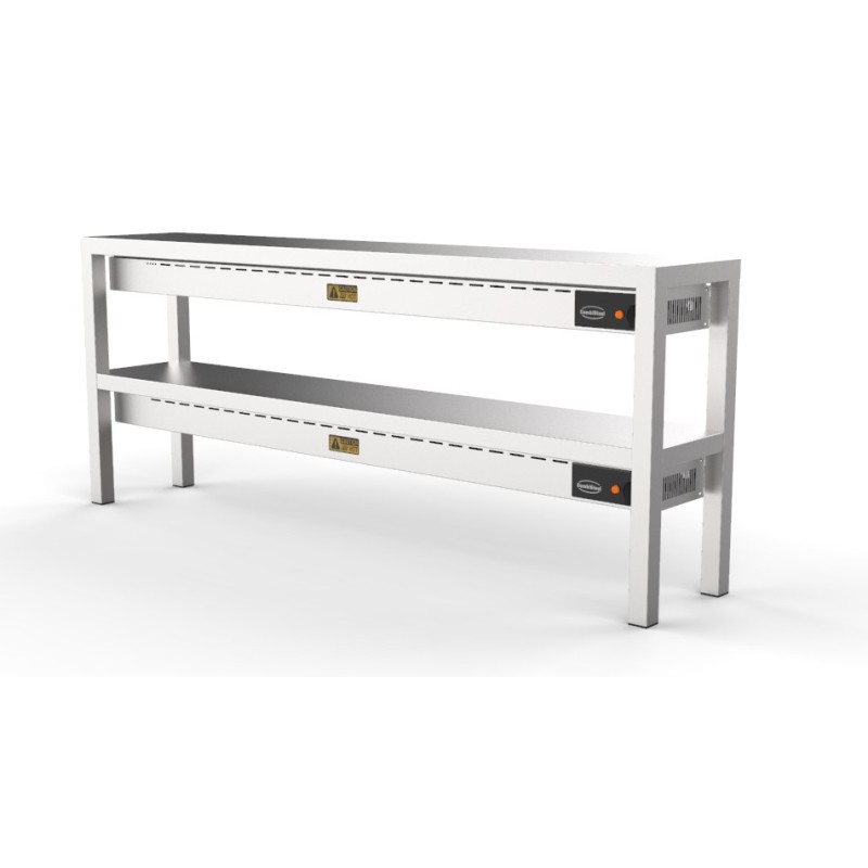 COMBISTEEL - Étagère chauffante  céramique 2 niveaux