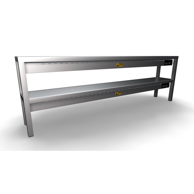 COMBISTEEL - Étagère chauffante  céramique 2 niveaux