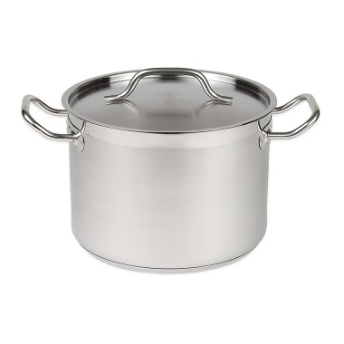 COMBISTEEL - Casserole en acier inoxydable + couvercle diam 20 4l