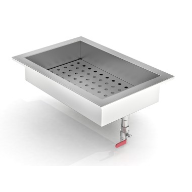 COMBISTEEL - Bac à glace pilée intégré 1/1 gn