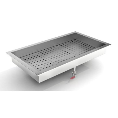 COMBISTEEL - Bac à glace pilée intégré 3/1gn
