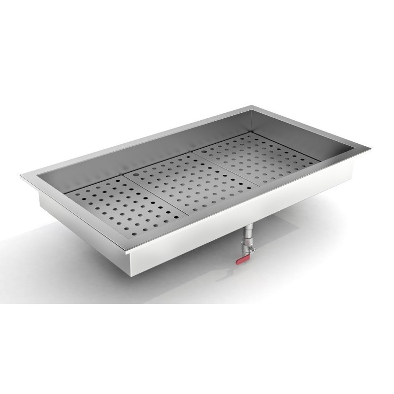 COMBISTEEL - Bac à glace pilée intégré 3/1gn