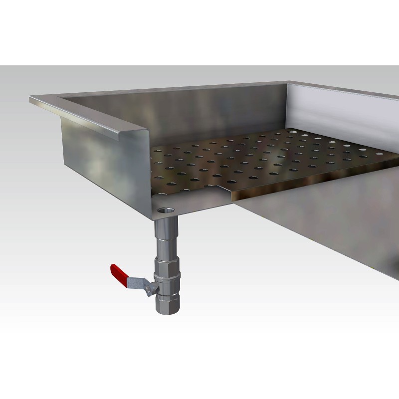 COMBISTEEL - Bac à glace pilée intégré 4/1