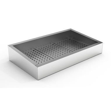 COMBISTEEL - Bac à glace pilée incliné 3/1