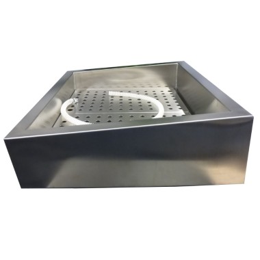 COMBISTEEL - Bac à glace pilée incliné 3/1