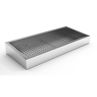COMBISTEEL - Bac à glace pilée incliné 4/1 gn
