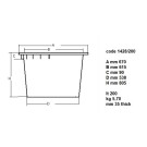 COMBISTEEL - Poubelle 200l