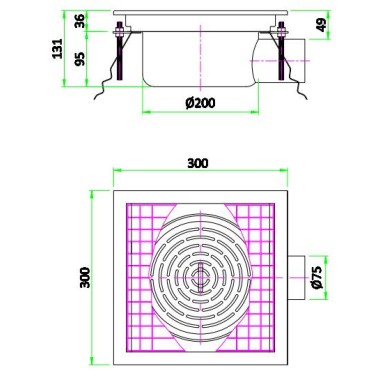 COMBISTEEL - 300 caniveau de sol 300