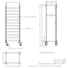 COMBISTEEL - Chariots de débrassage démontable en 600x400