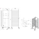 COMBISTEEL - Chariots débrassage 2/1gn 18x
