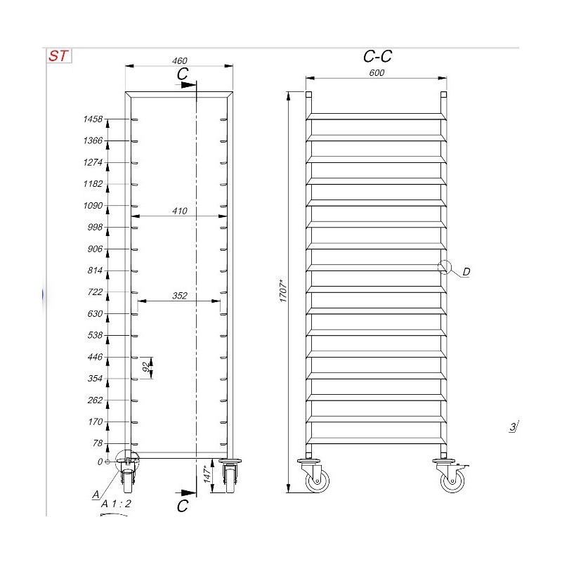 COMBISTEEL - Chariots débrassage en 16x