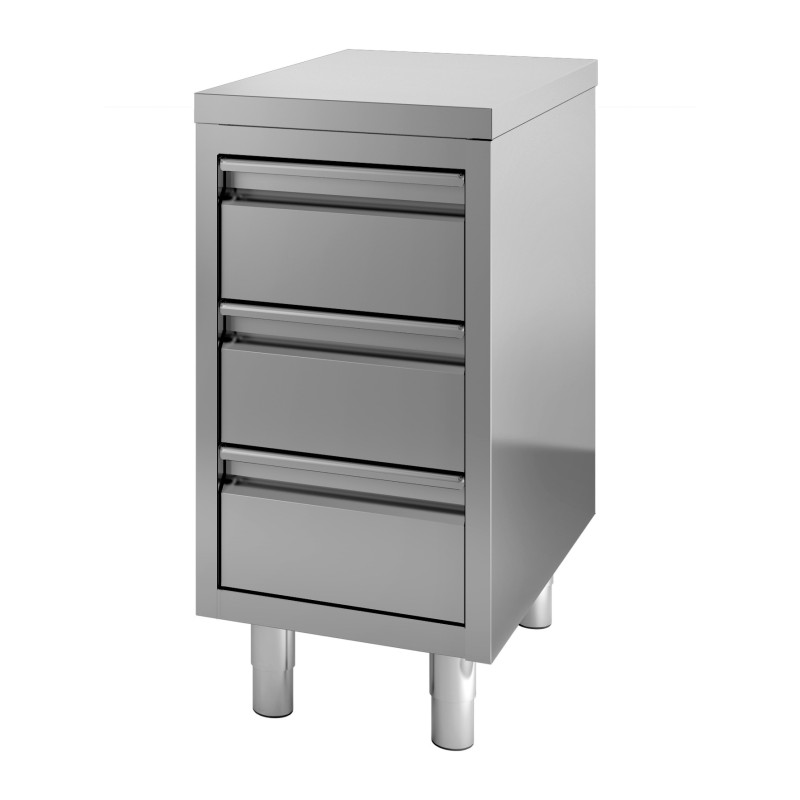COMBISTEEL - Table de travail à tiroirs