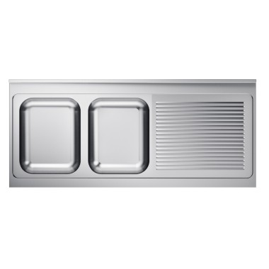 COMBISTEEL - 600 évier 2 à gauche 2000