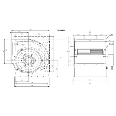 COMBISTEEL - Ventilateur 12/9/900