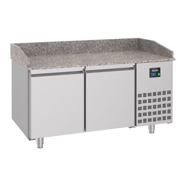 COMBISTEEL - Table préparation pour pizza 2 portes