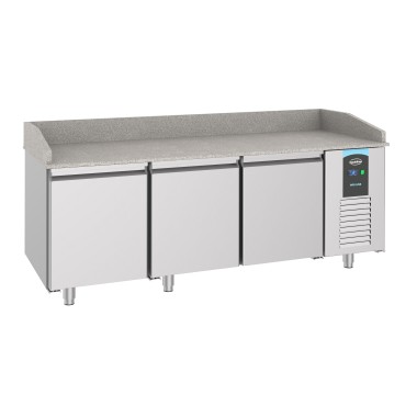 COMBISTEEL - Table prép pour pizza 3 portes