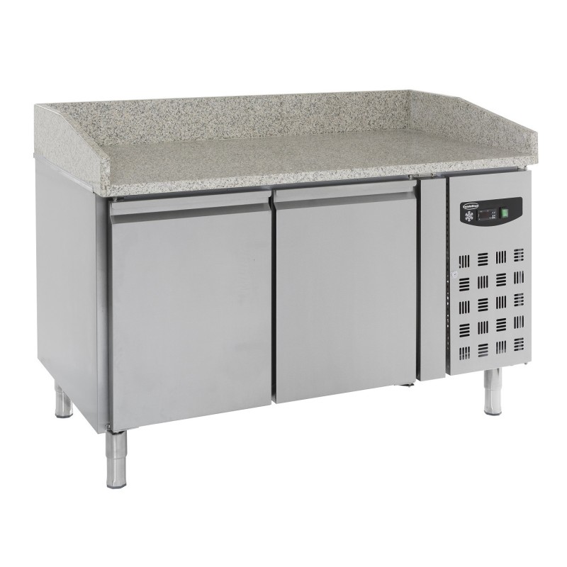 COMBISTEEL - Table prép pour pizza 2 portes