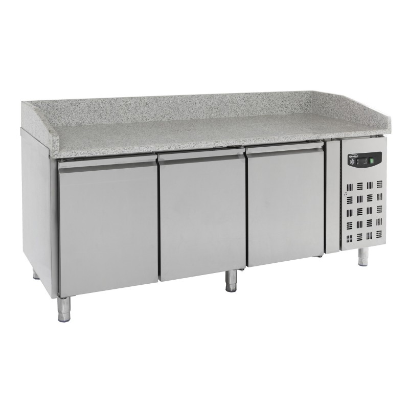 COMBISTEEL - Table prép pour pizza 3 portes