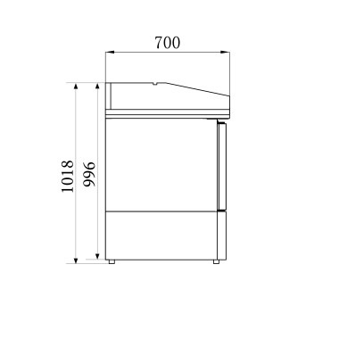 COMBISTEEL - Table pizza 3 portes