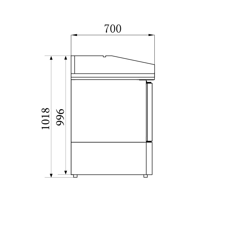 COMBISTEEL - Table pizza 3 portes