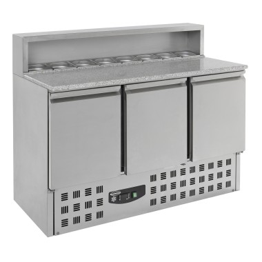 COMBISTEEL - Table prép  pizza 3 portes