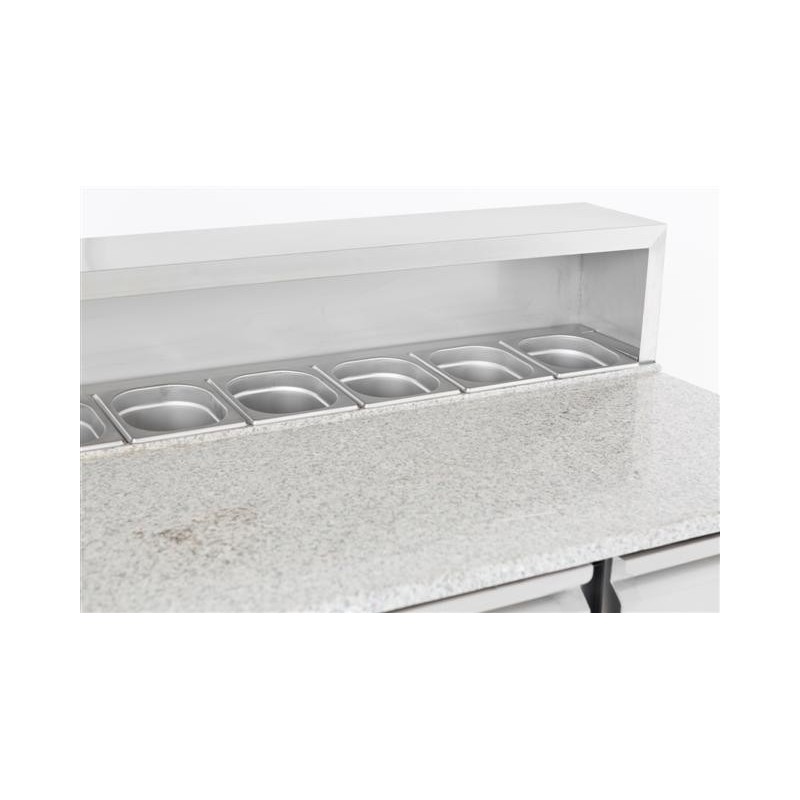 COMBISTEEL - Table prép  pizza 3 portes