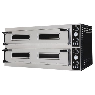 COMBISTEEL - Four à pizza plaques double 2 x 6 gros