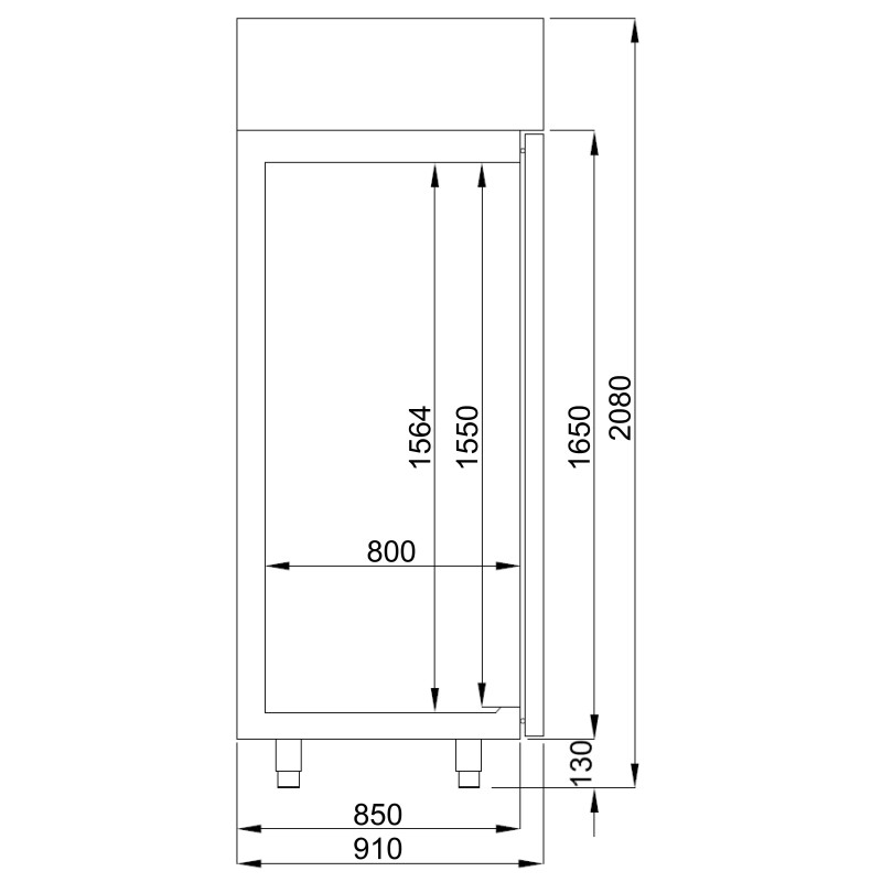 COMBISTEEL - Réfrigérateur pâtisserie monoblock