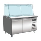 COMBISTEEL - Table réfrigérée pâtisserie avec vitrine