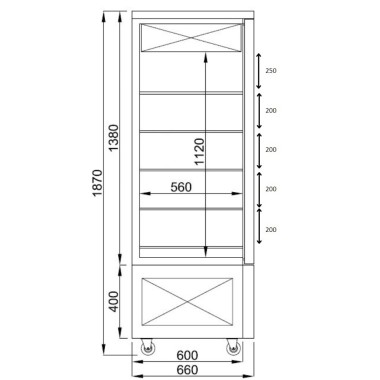 COMBISTEEL - Vitrine de pâtisserie réfrigérée