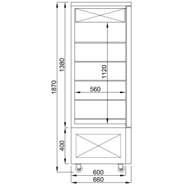 COMBISTEEL - Vitrine de pâtisserie réfrigérée pour chocolat