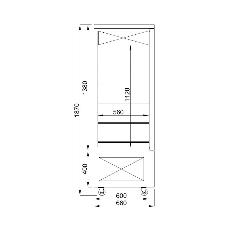 COMBISTEEL - Vitrine de pâtisserie réfrigérée pour chocolat