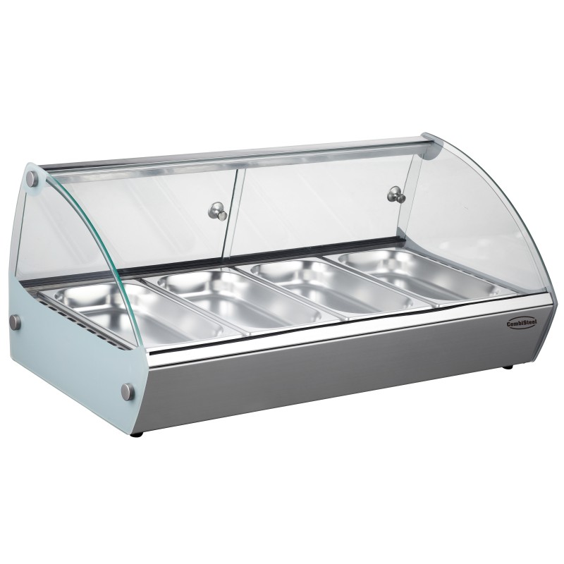 COMBISTEEL - Vitrine chauffante 4 1/3 gn