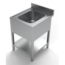 COMBISTEEL - Plonge inox étagère 1 centre 600