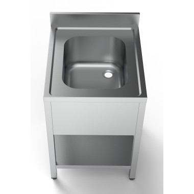 COMBISTEEL - Plonge inox étagère 1 centre 600