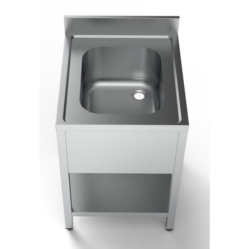 COMBISTEEL - Plonge inox étagère 1 centre 600