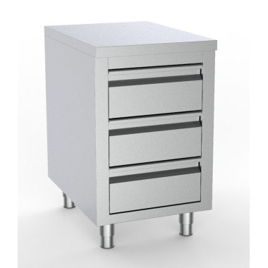 COMBISTEEL - 700 table de travail avec 3 tiroirs 500