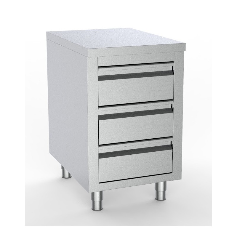 COMBISTEEL - 700 table de travail avec 3 tiroirs 500