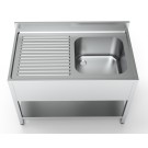 COMBISTEEL - 700 bloc-évier étagère 1 à droite 1200