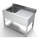 COMBISTEEL - 700 bloc-évier étagère 1 à gauche 1200