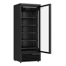 COMBISTEEL - Réfrigérateur 1 porte en verre noir