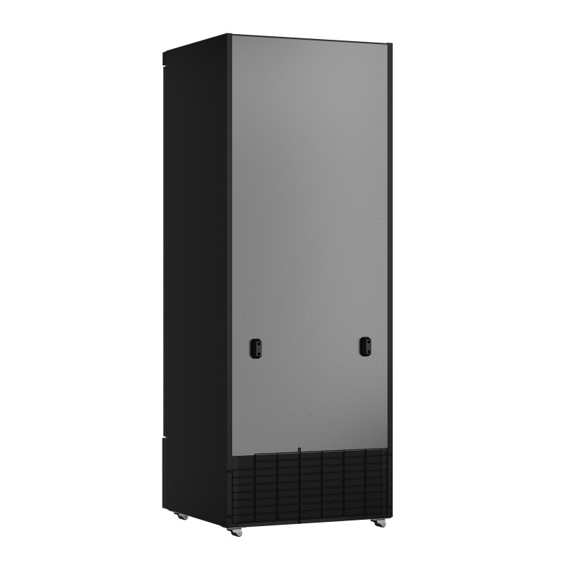 COMBISTEEL - Réfrigérateur 1 porte en verre noir