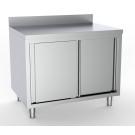 COMBISTEEL - Plan de travail avec portes coulissantes et bordure