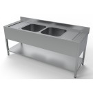 COMBISTEEL - Plonge inox étagère 2 centre