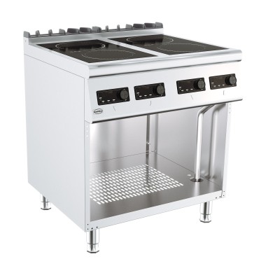 COMBISTEEL - Induction cuisinière électrique 4 plaques