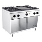 COMBISTEEL - Cuisinière plaques coup de feu gaz 4 bruleurs
