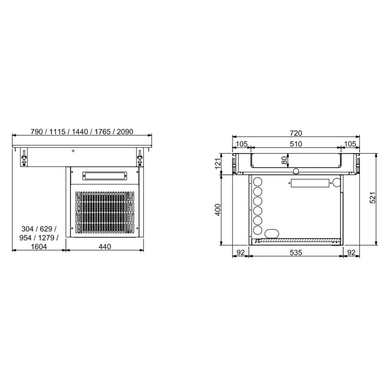 COMBISTEEL - Drop-in cuve réfrigérée